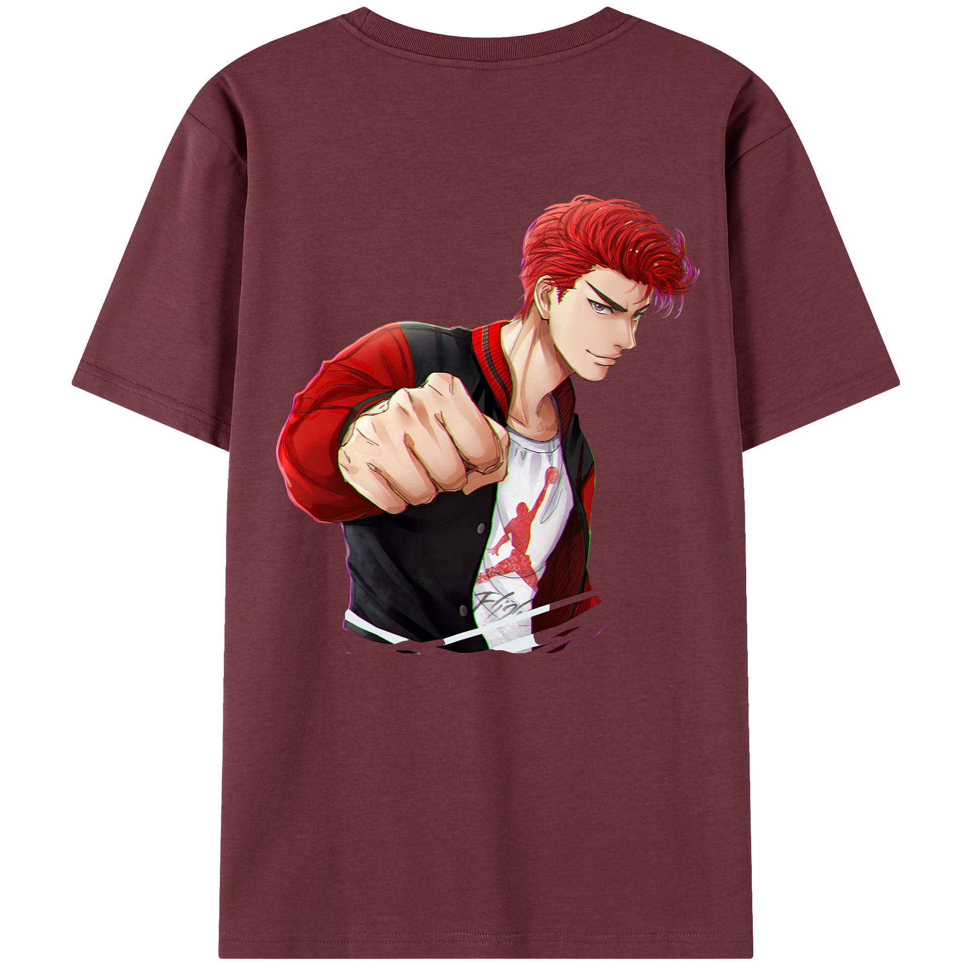 SLAM DUNK／スラムダンク 綿100％半袖Tシャツ（背面プリント）